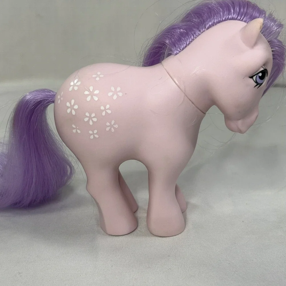 Vintage My Little Pony Blossom G1 1982 Hasbro Pink Purple Earth Pony Hong Kong